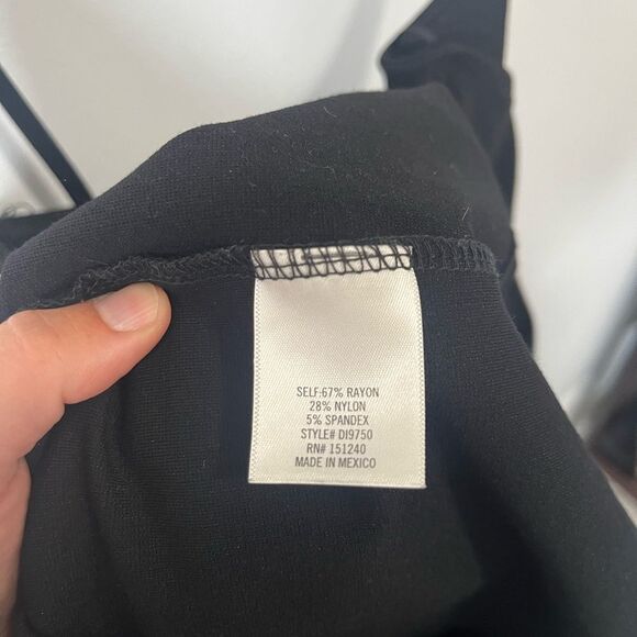 Francesca’s Alya Black Bodycon Side Swept Tank Dress XS - Picture 4 of 6